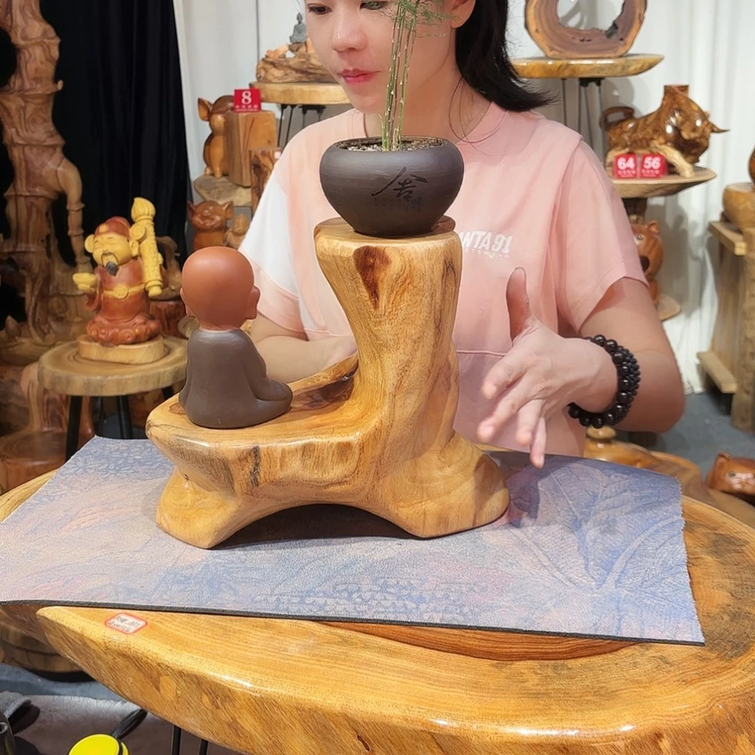 香樟木茶桌摆件工艺品