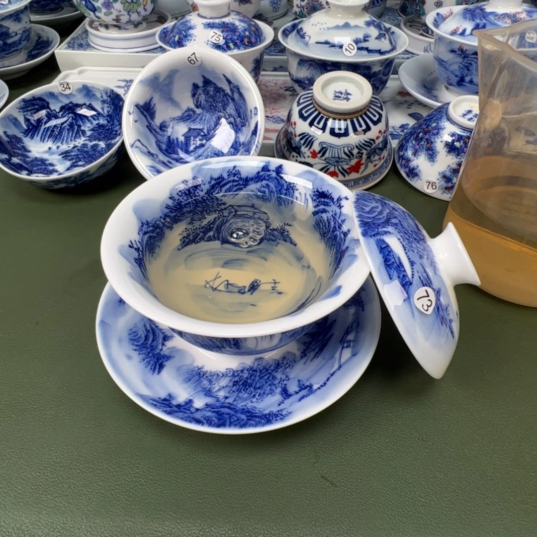 陶瓷景德镇纯手绘茶具木木73