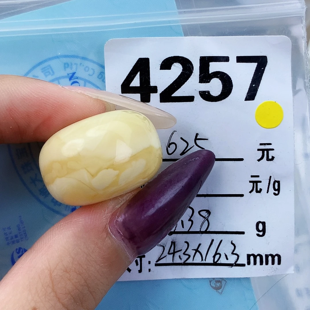 琥珀未镶嵌珠宝奇石24.3×16.3全