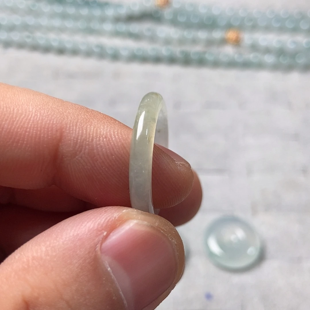 翡翠戒指未镶嵌天然缅甸A货翡翠