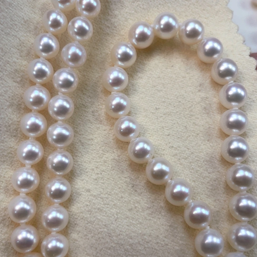 淡水珍珠颈饰银S925镶嵌6-7