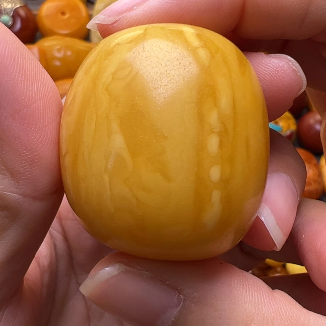 裸石蜜蜡未镶嵌大桶珠