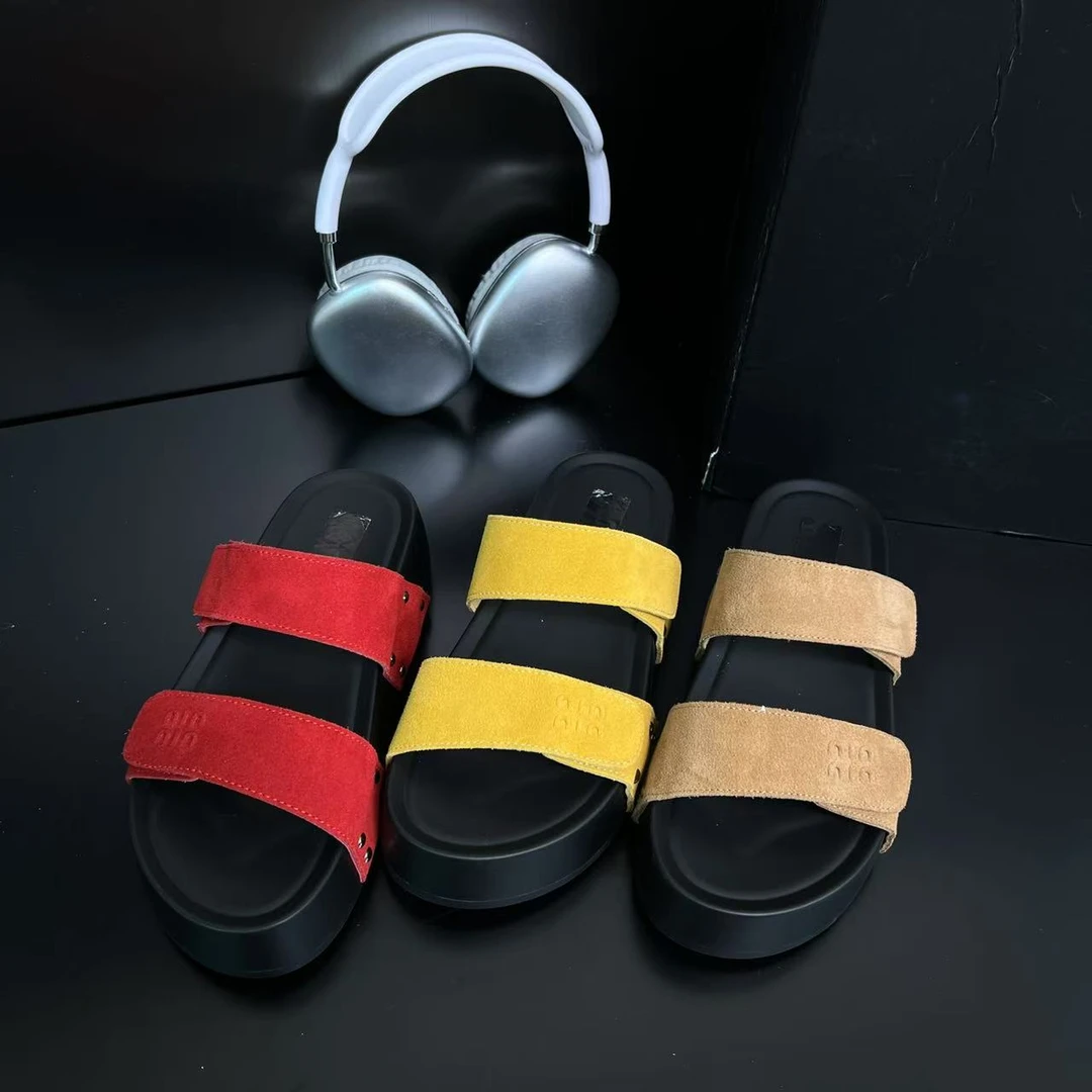 【苏格兰女孩】厚底一字拖女2025夏季新款软底舒适百搭拖鞋696-3