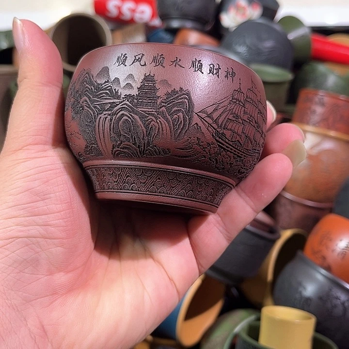 茶杯紫砂全手工紫砂主人杯