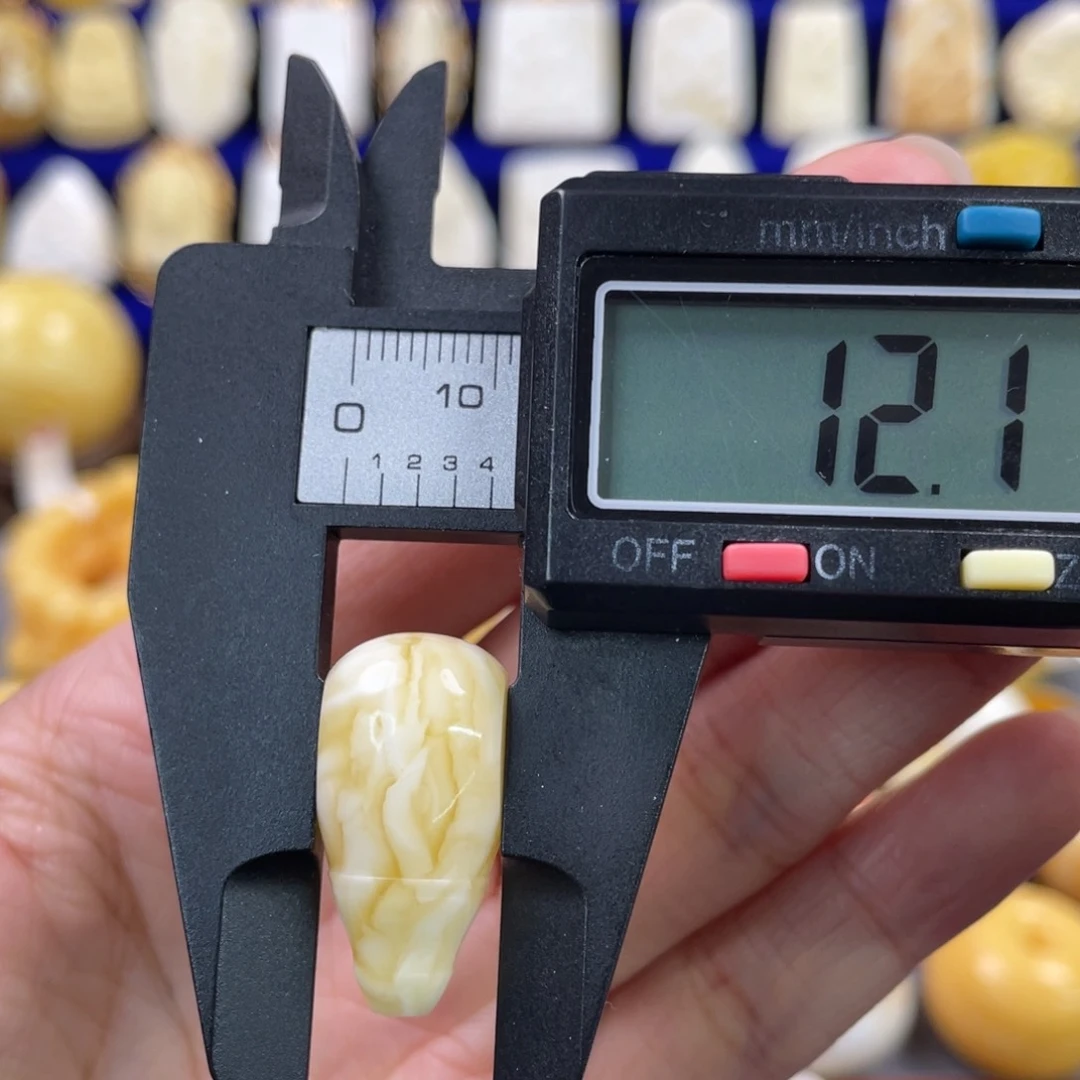 蜜蜡裸石未镶嵌琥珀蜜蜡三通