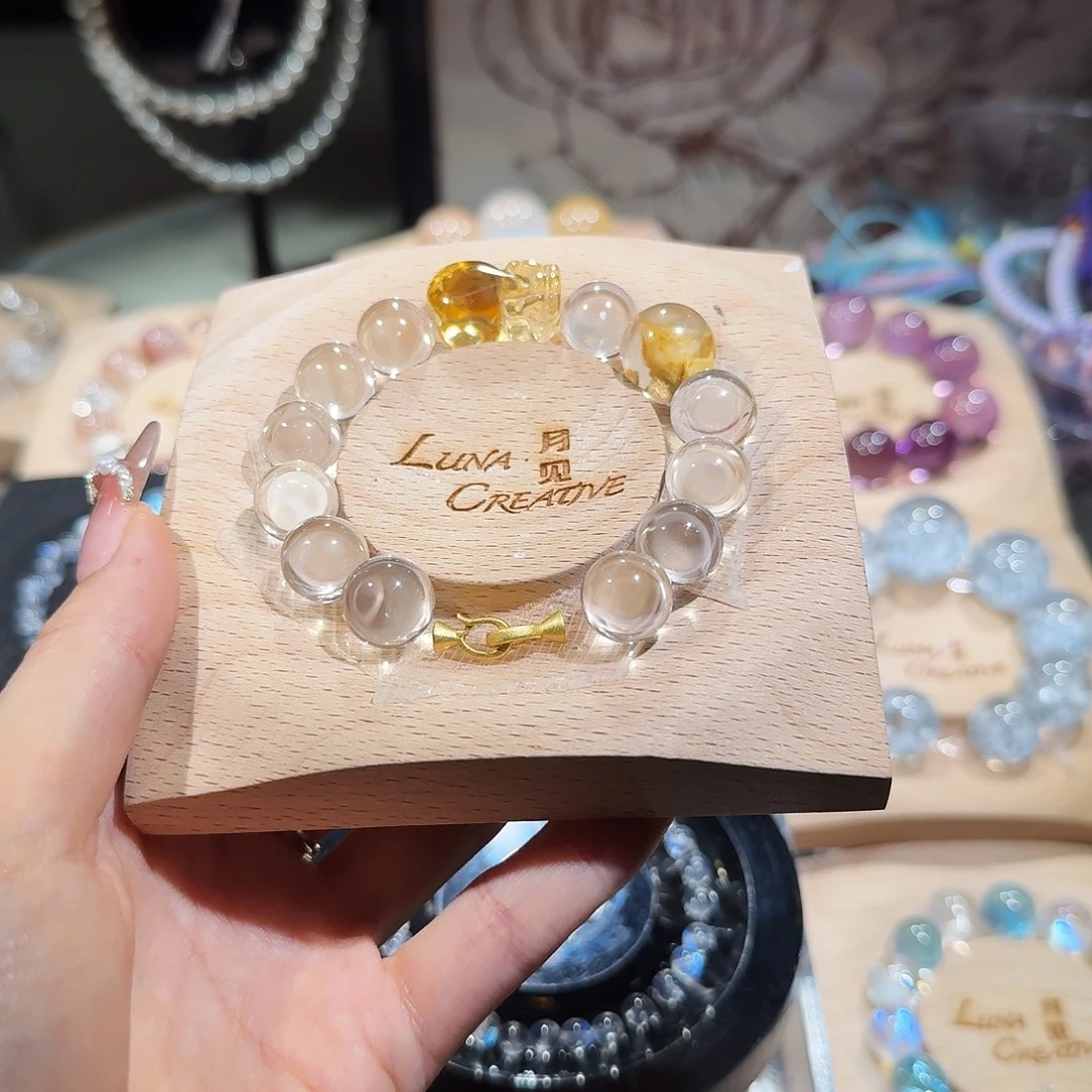 y****烟晶手链银S925镶嵌