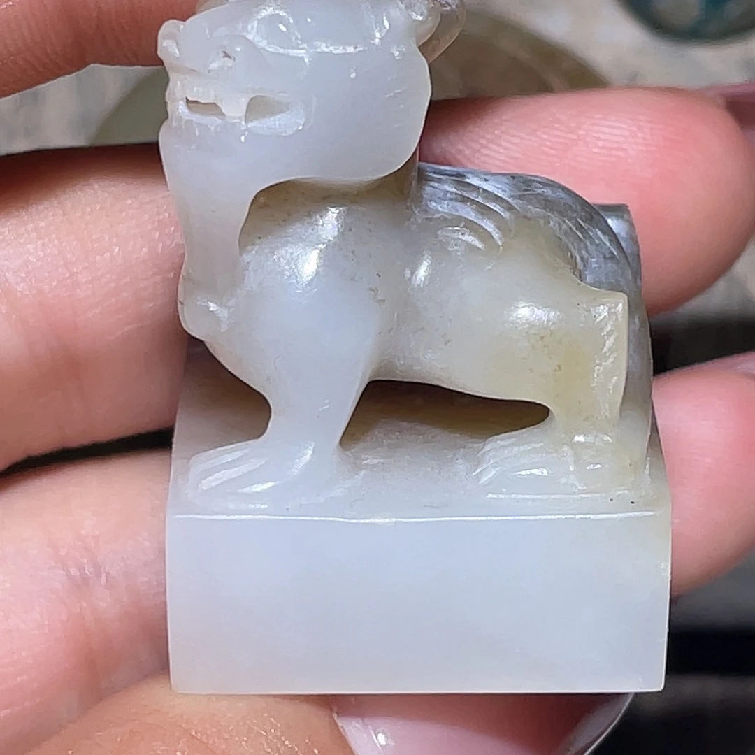 若***愚未镶嵌和田玉（糖玉）挂件