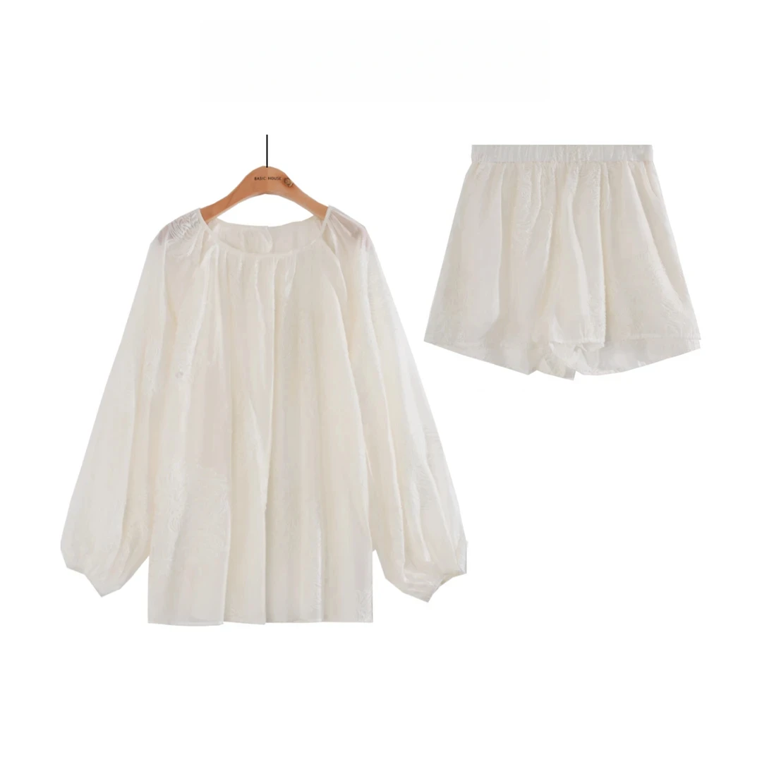 【白塔清菊】春夏小众宽松春夏中式女款套装