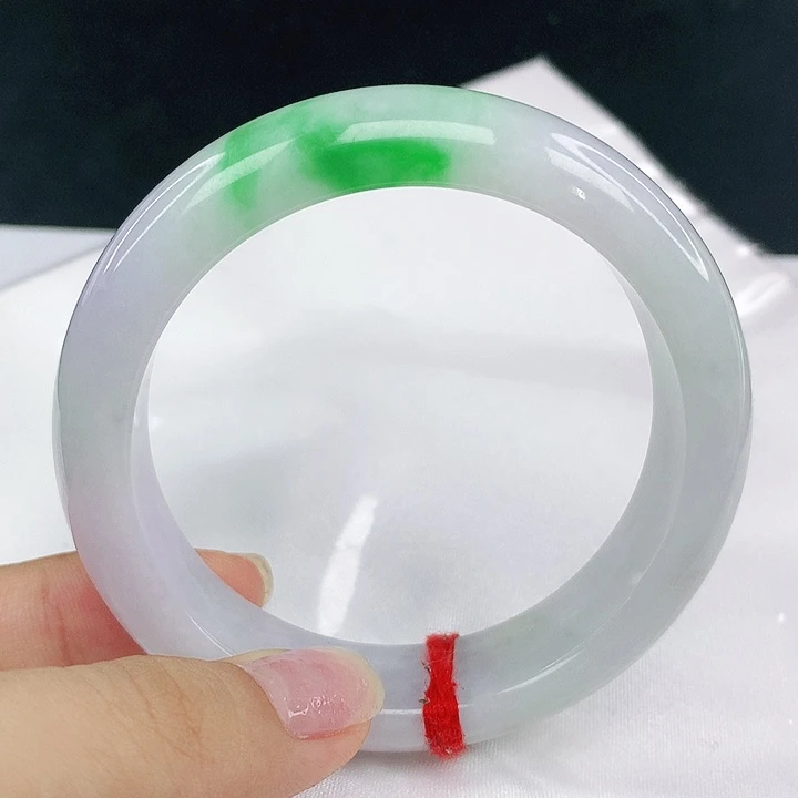 翡翠手镯未镶嵌圈56.6，0A02