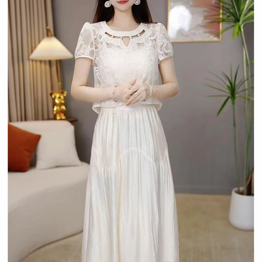 【两件套】外套+吊带裙2025夏季新款优雅气质时尚减龄显瘦套装