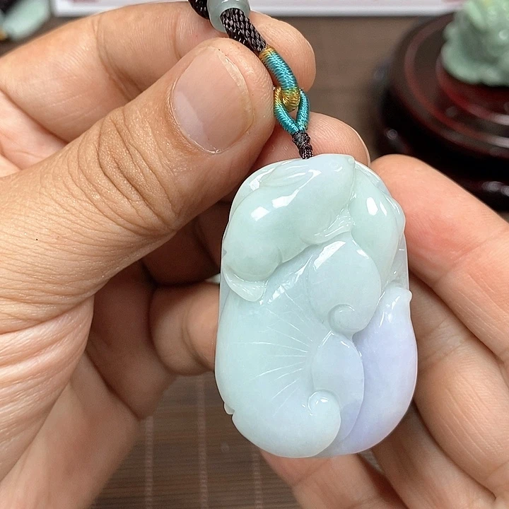 颈饰未镶嵌翡翠天然翡翠玉A货配证书