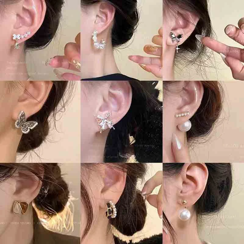 铜合金耳饰 800-999轻奢高级感气质百搭韩版耳环合集