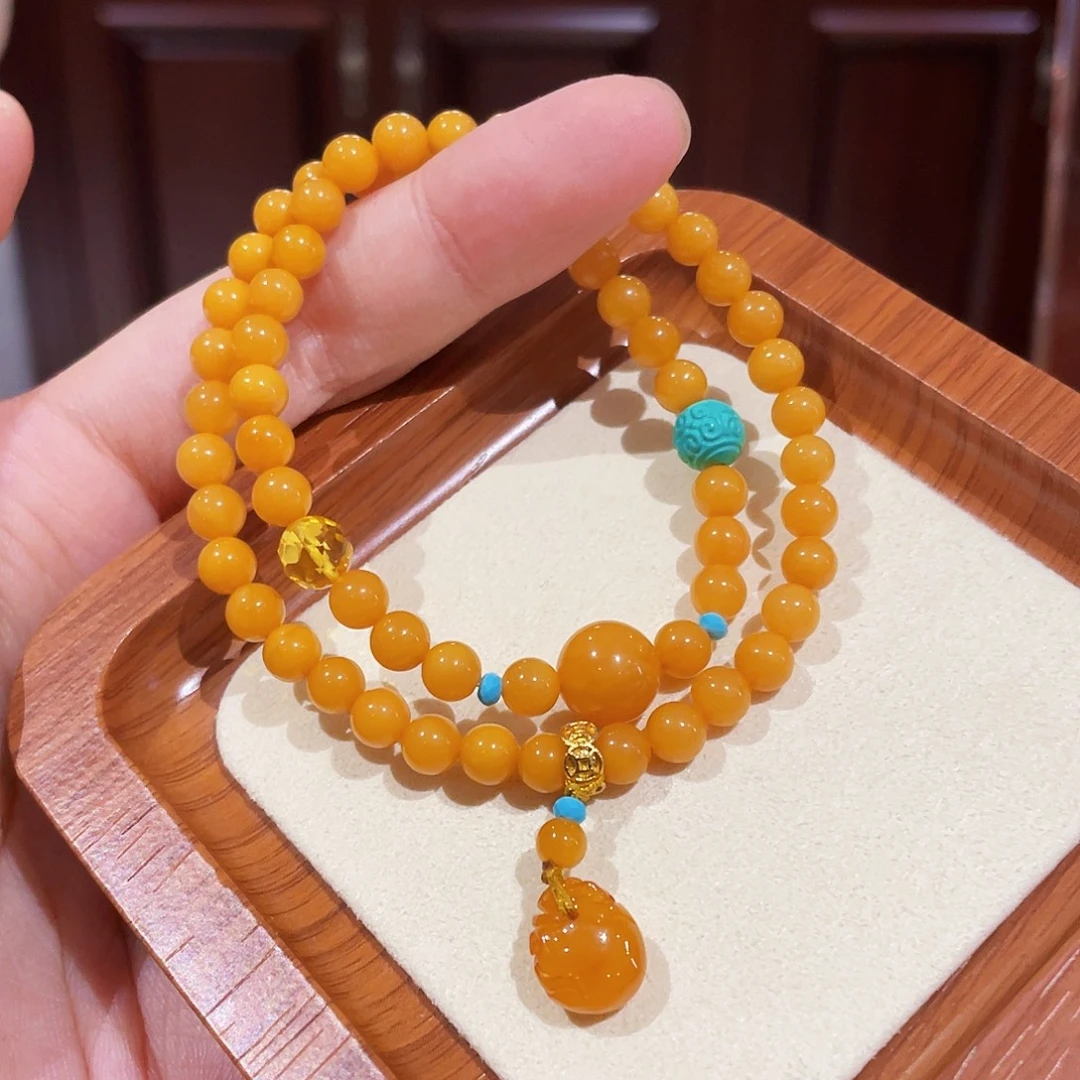蜜蜡未镶嵌手链手串