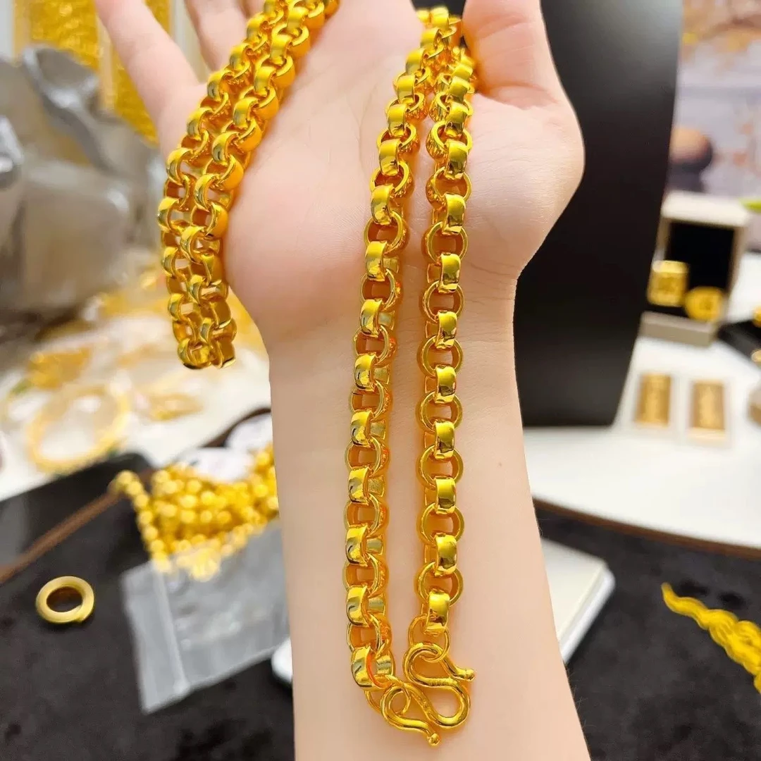 合金项链 圆圈项链 简约时尚