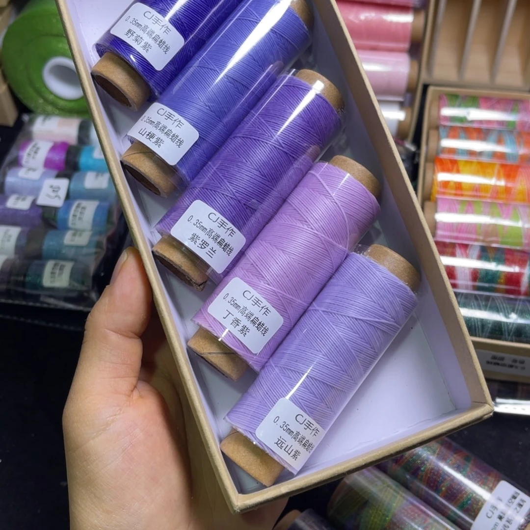 腈纶0.35扁蜡套盒5色