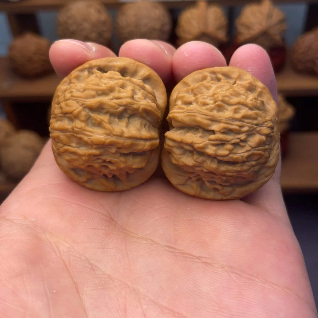 文玩核桃吊坠磨盘35全品无修