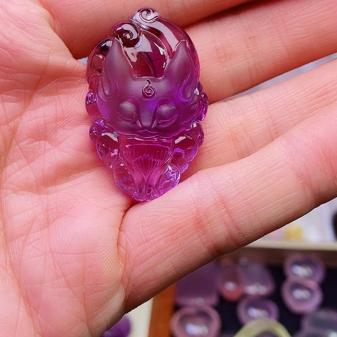 水晶吊坠(赠链)未镶嵌丸**麻