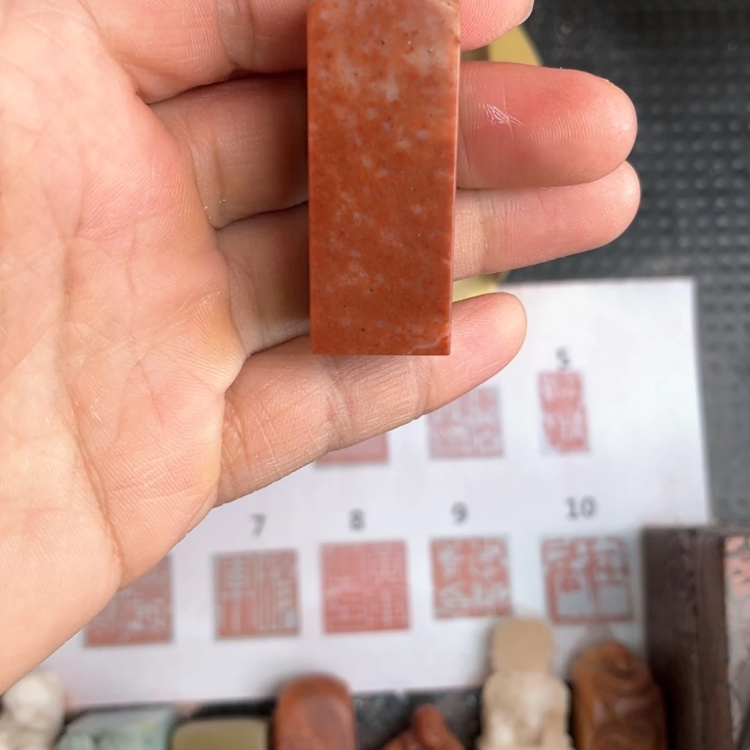 寿山石印石胡*现场纯手工定制设计