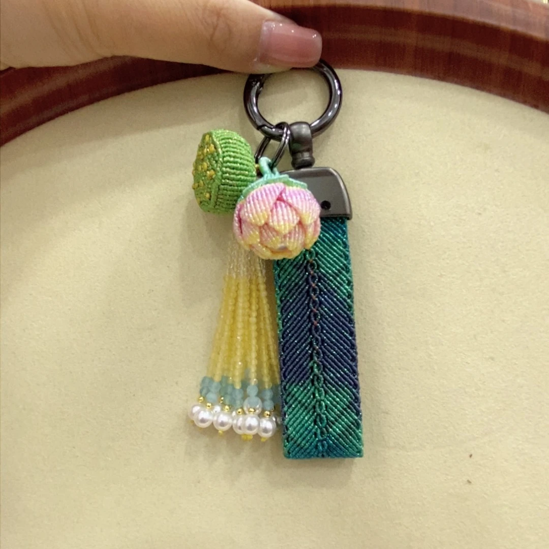 钥匙挂件手工编绳