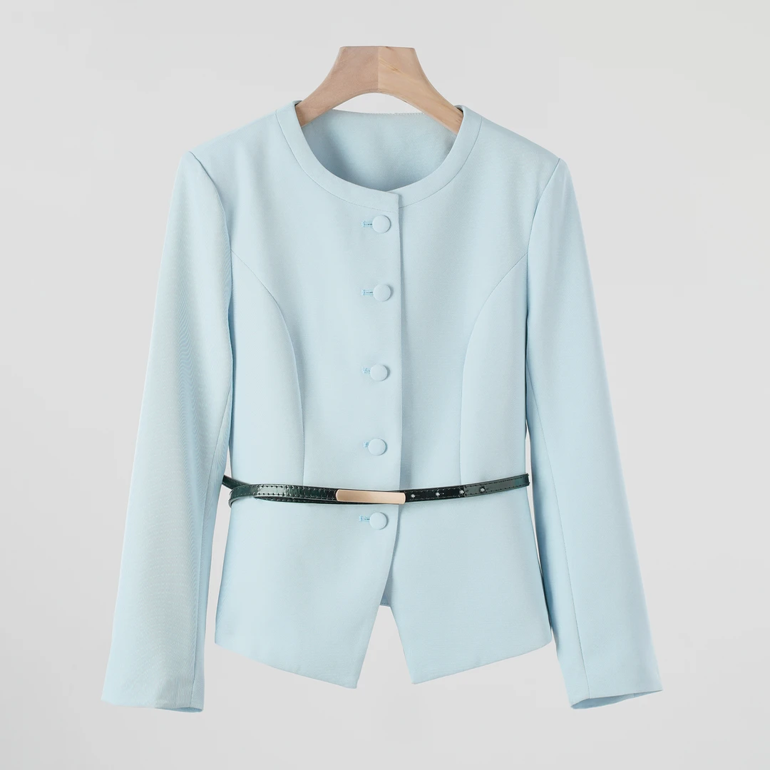 【知书上衣】轻奢高级感西装X型显瘦配腰带拉夏贝尔.S5315.BMZ半