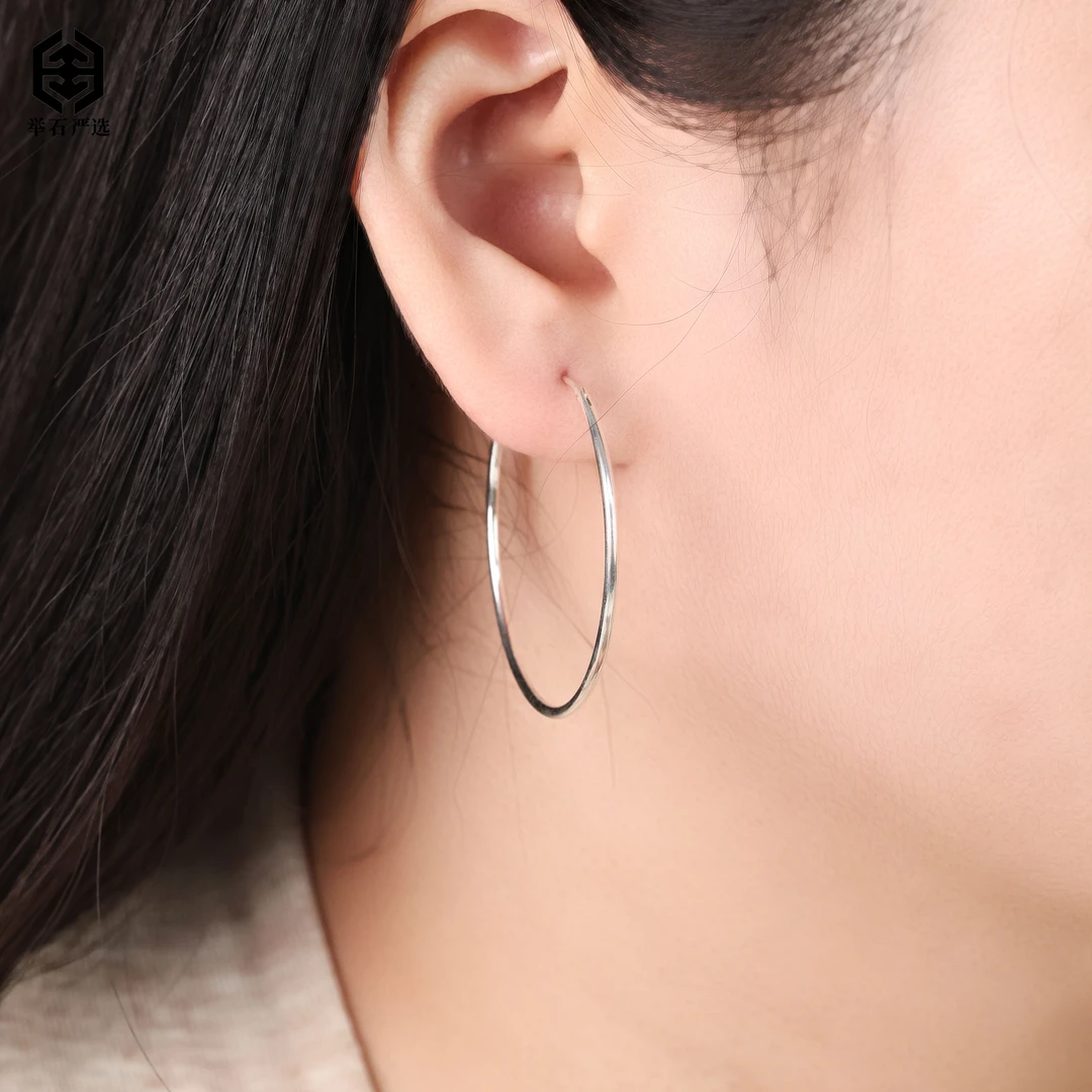925银银制品 【举石严选】H09-1332-174个性耳饰(一对）J