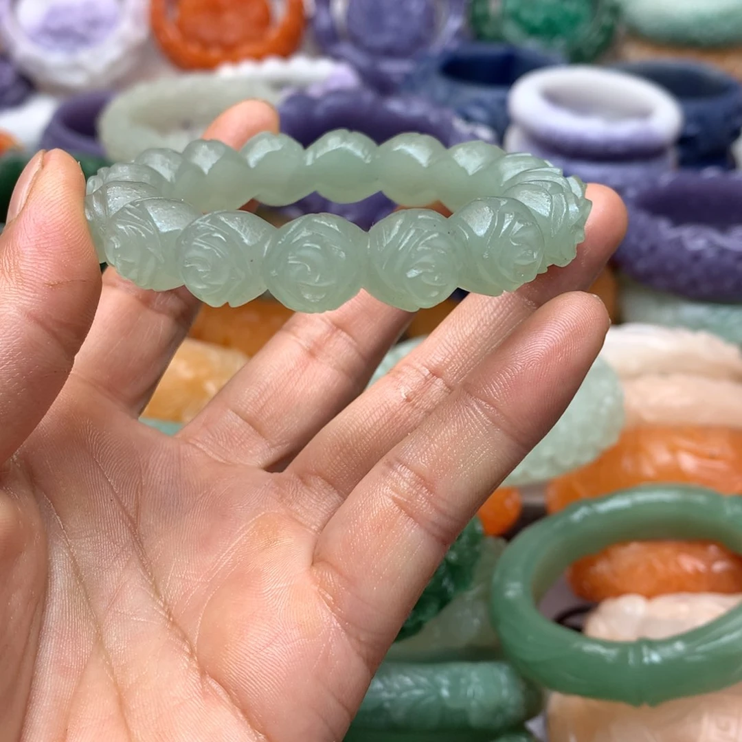 未镶嵌手镯石英质玉紫*