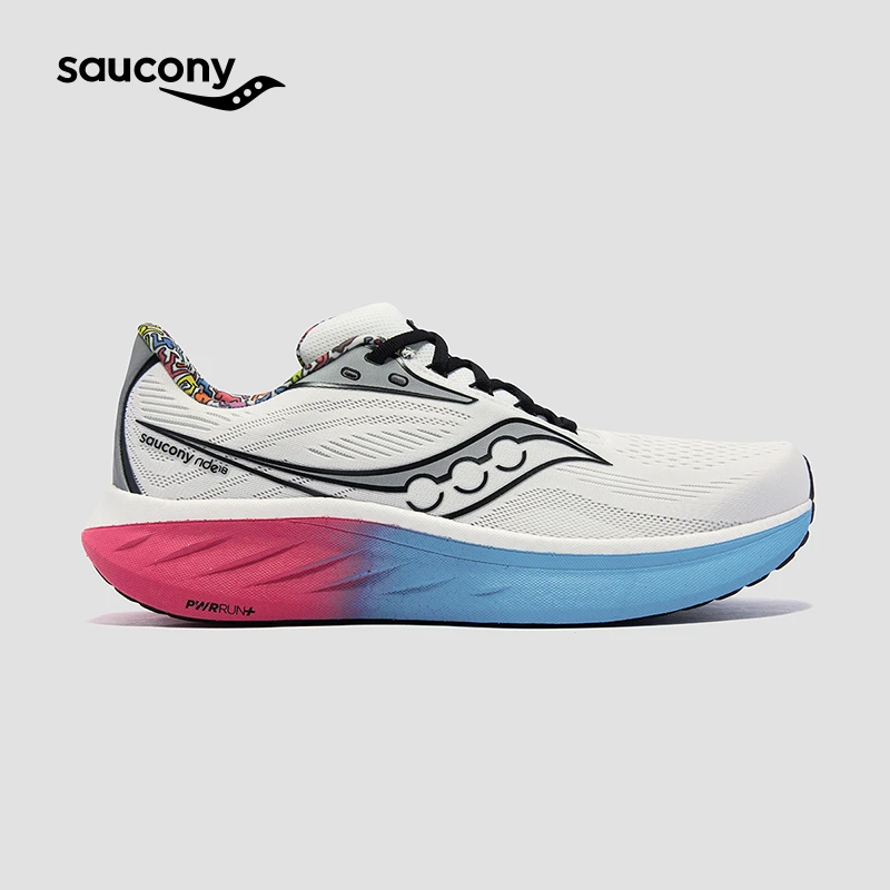 Saucony索康尼KEITH联名RIDE驭途18缓震舒适透气运动鞋情侣慢跑鞋
