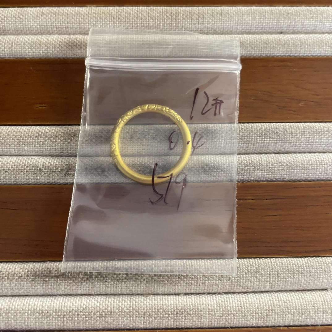 A2克重0.4 12号 樱花繁花戒指 足金999