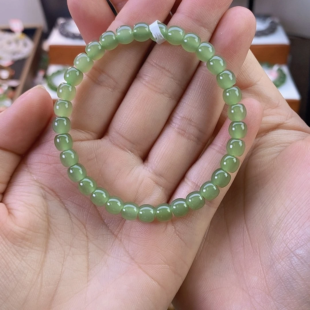 和田玉手串卡6未镶嵌