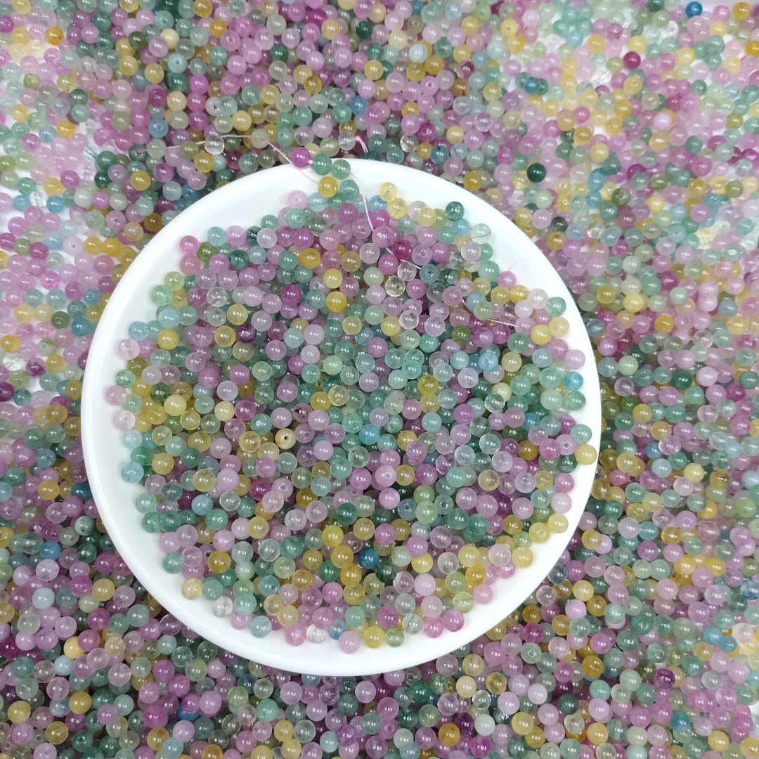 散珠W2525  彩虹碧玺4MM*50颗