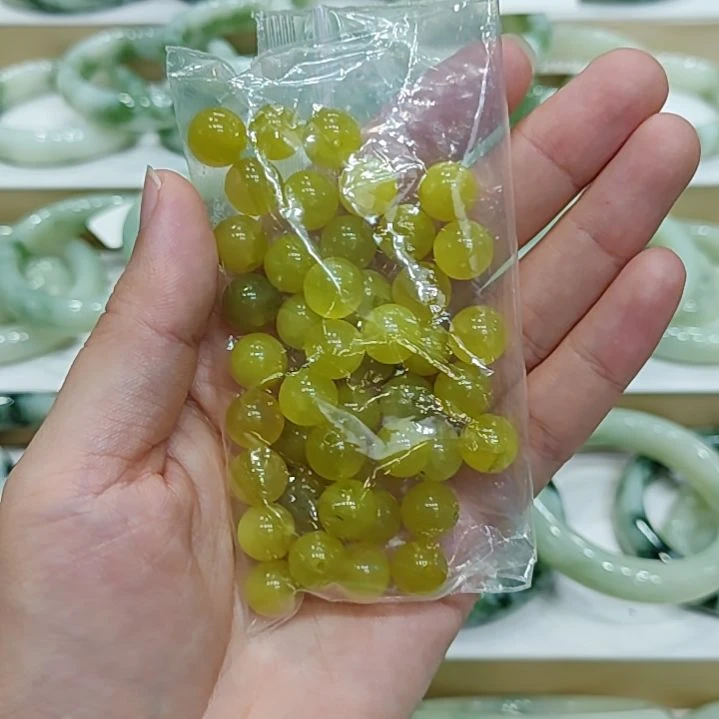 未镶嵌蛇纹石玉手链瑕疵珠子多样性发货拍一发一