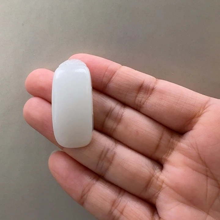 和田玉白玉无事牌未镶嵌