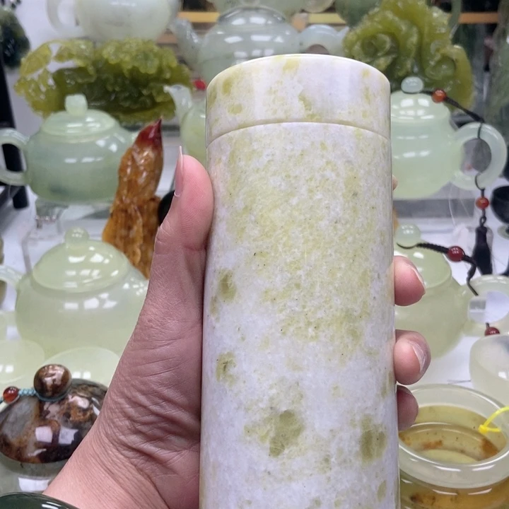 蛇纹石玉壶未镶嵌