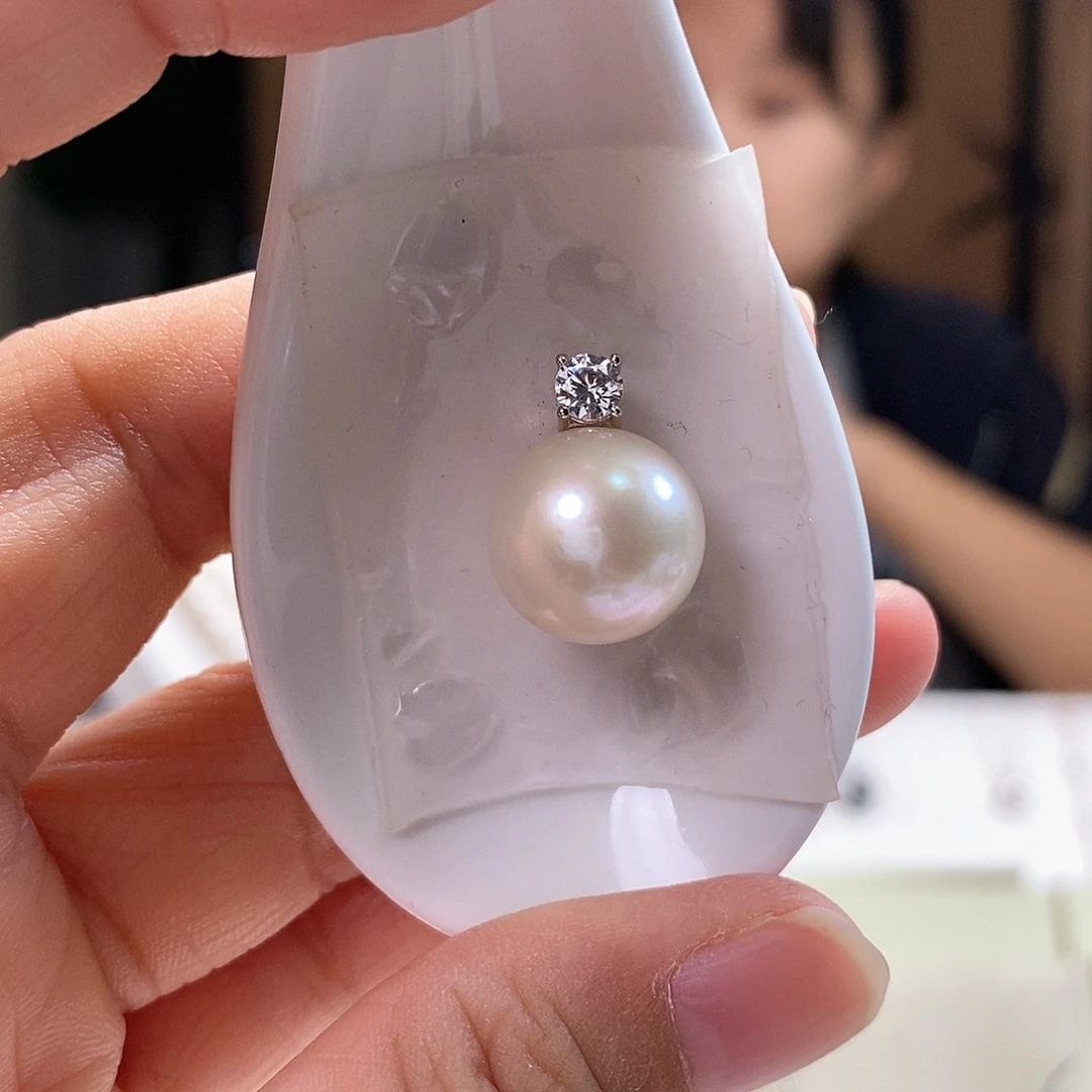 吊坠(赠链)淡水珍珠银S925镶嵌13福利