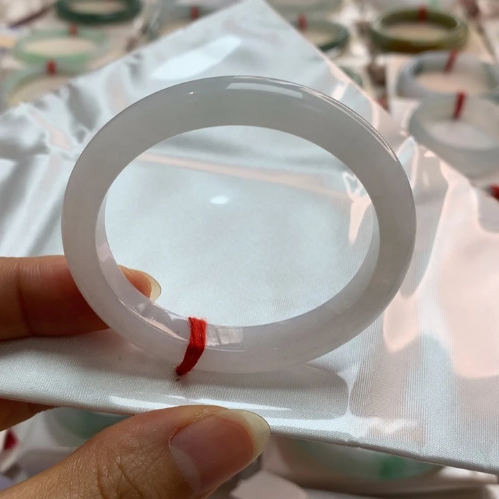 翡翠未镶嵌手镯白月光贵妃50.6