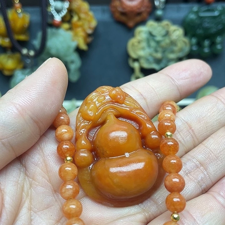 未镶嵌岫玉吊坠吊坠