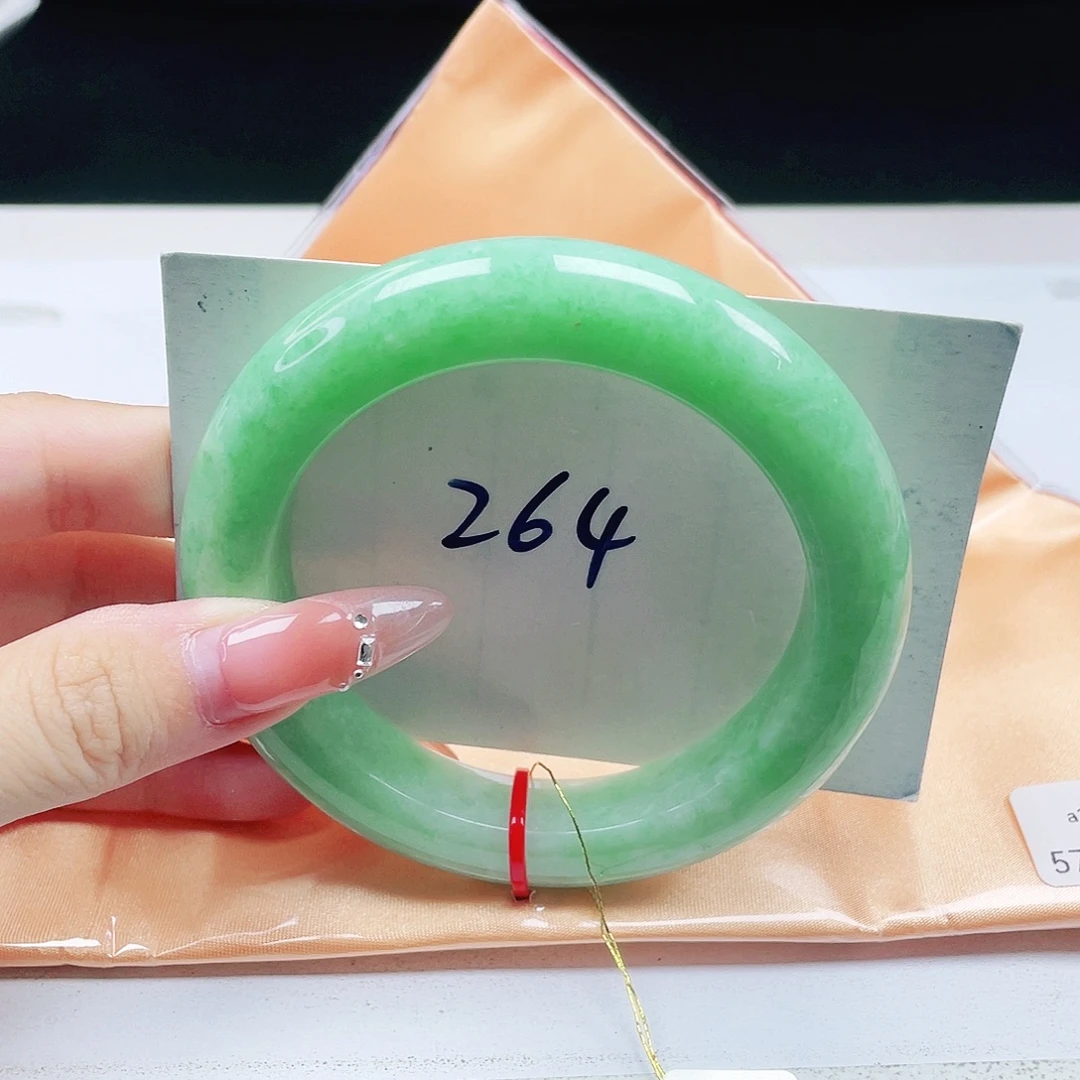 翡翠未镶嵌手镯57+