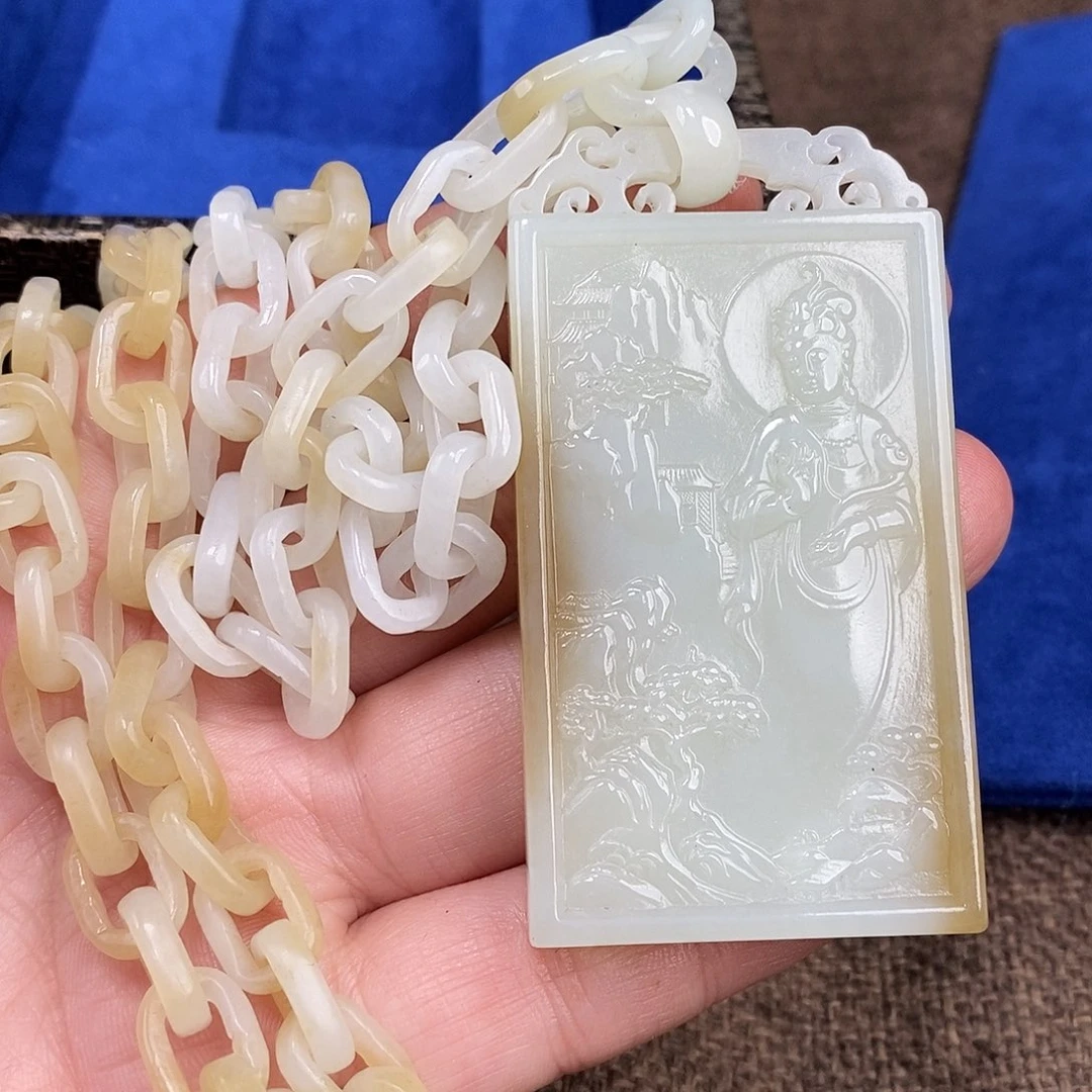 和田玉未镶嵌颈饰