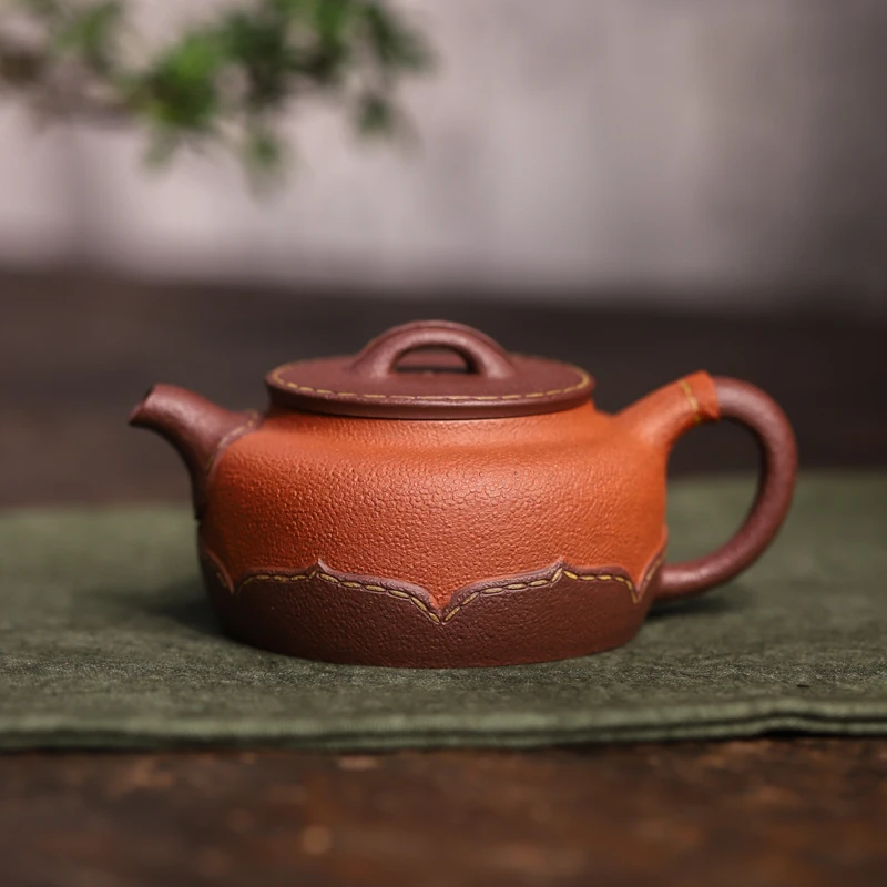 宜兴紫砂 | 创意仿生皮革德钟紫砂壶