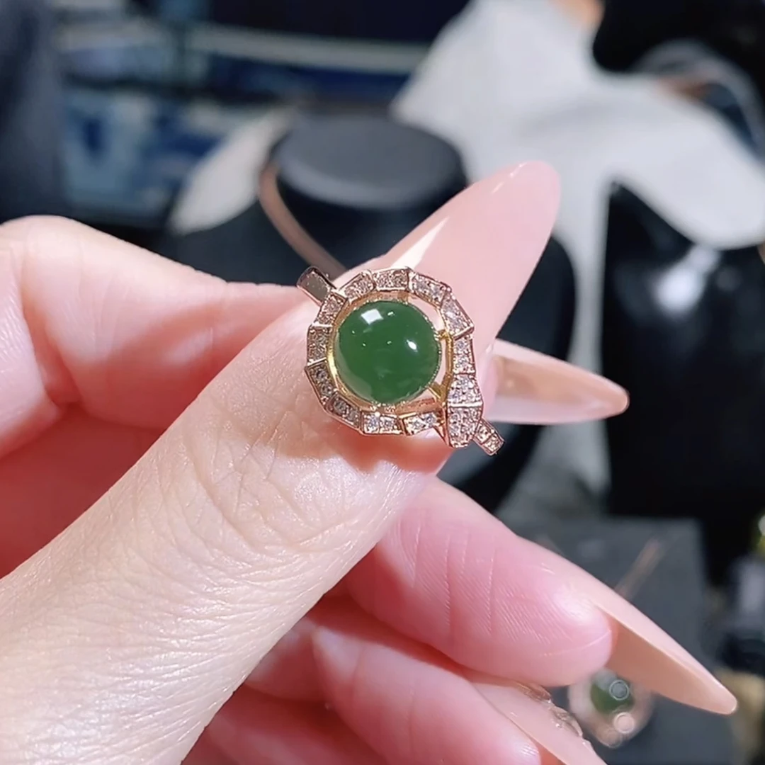 【亿禧】S801墨西哥蓝珀时尚轻奢-蛇来运转戒指SS000006660801