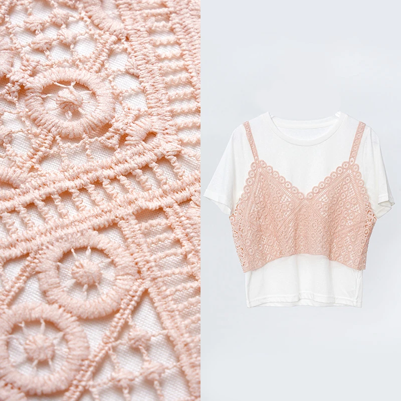 美依服2025新款宽松型韩版假两件甜美显瘦T恤两件套短袖