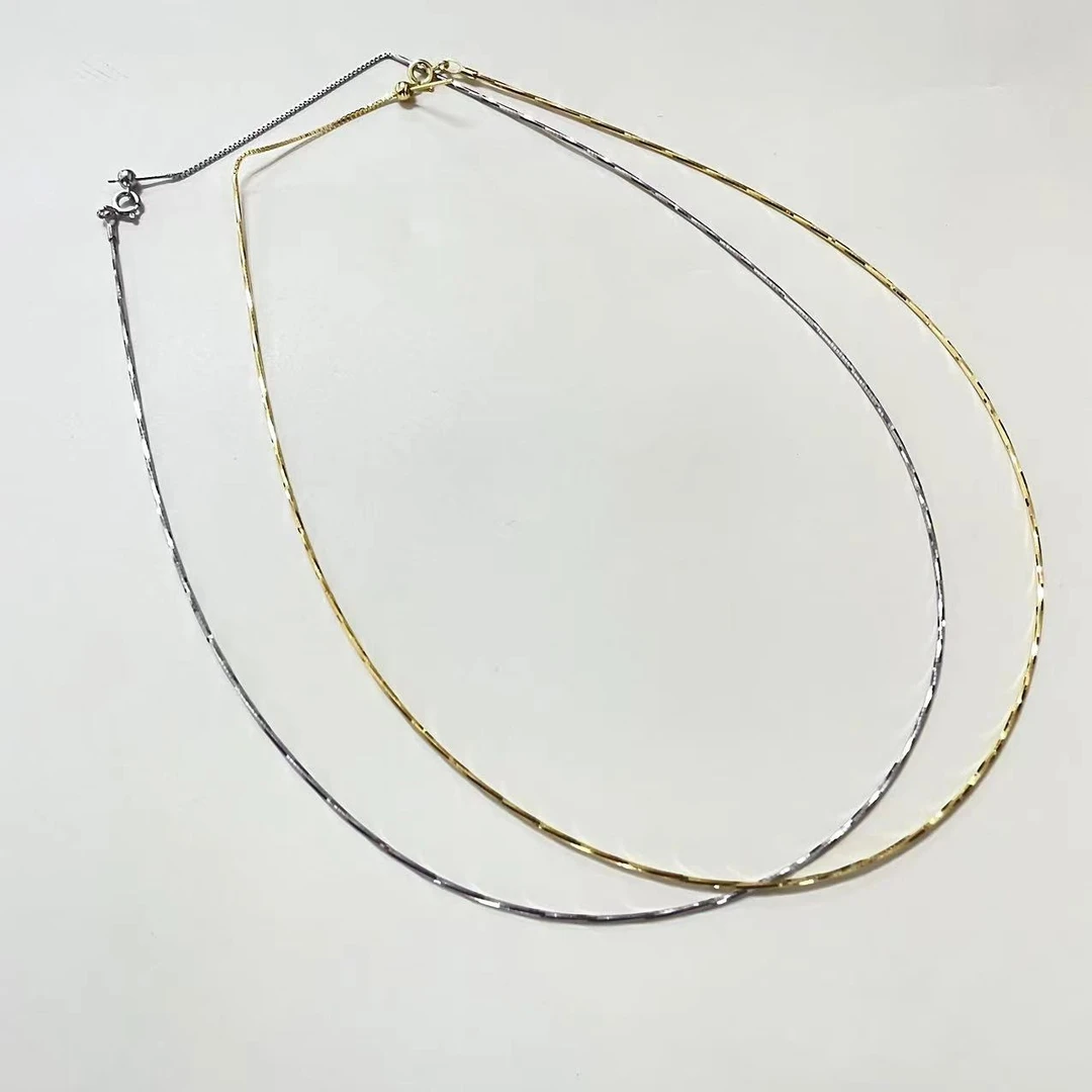 链子925银硅胶 链子925银硅胶 925银项链设计款G889