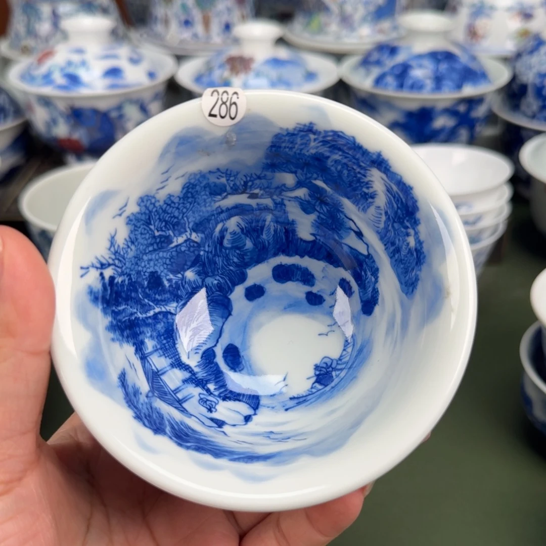 景德镇纯手工手绘茶器蒙蒙