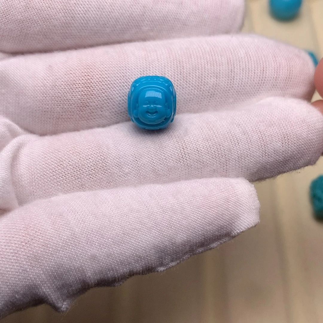 绿松石未镶嵌绿松石财神10.8