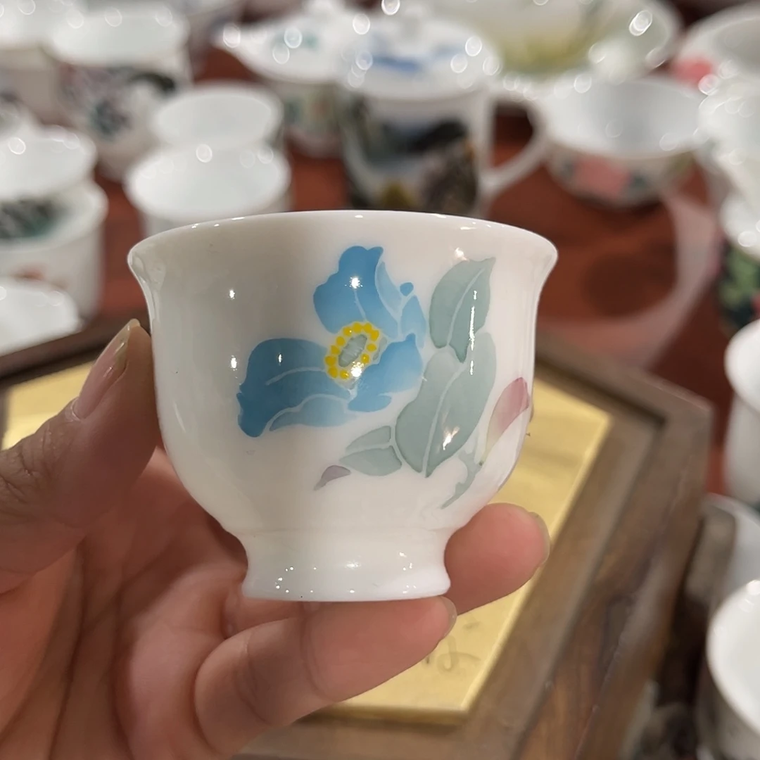 醴陵瓷直播供货基地手绘60毫升