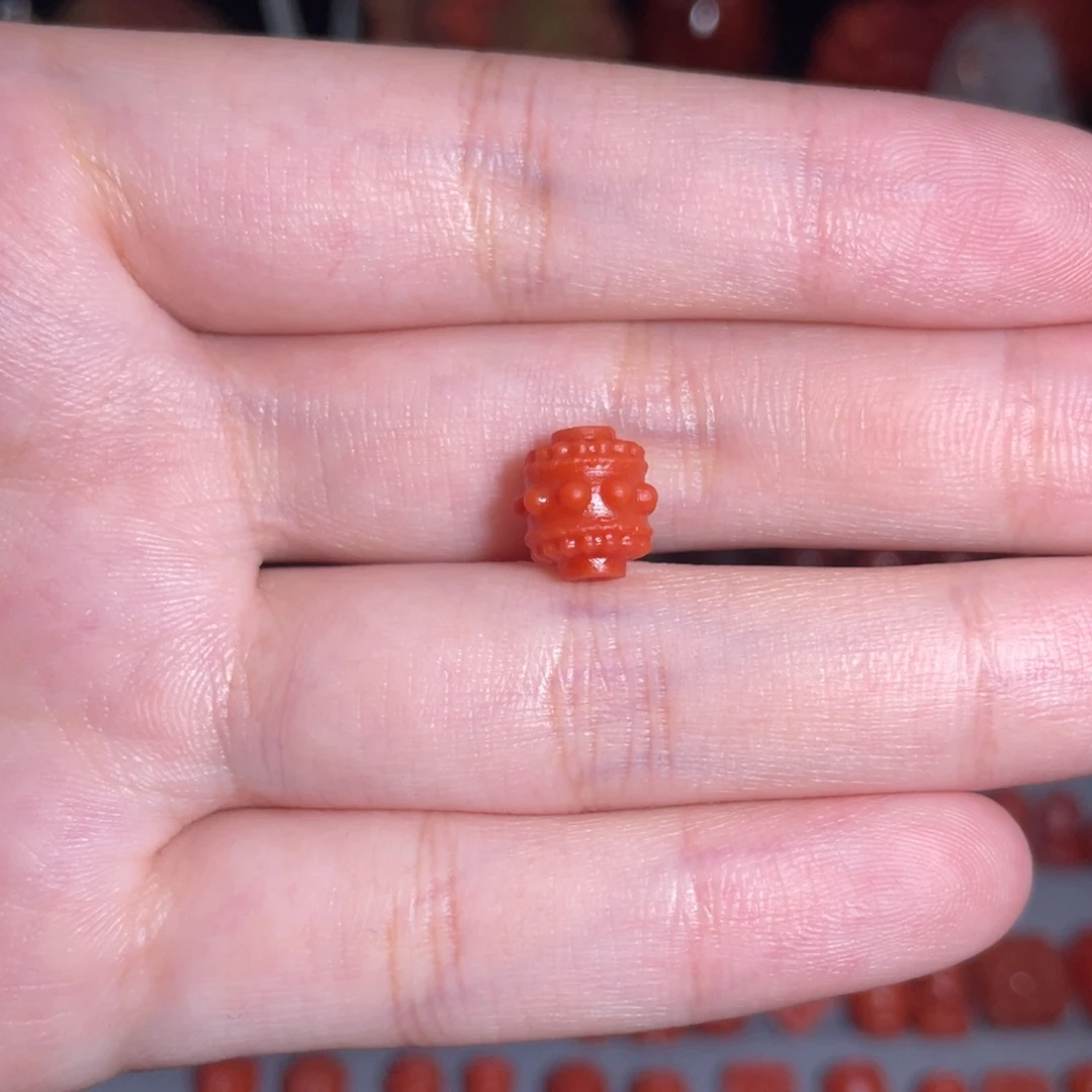 未镶嵌转经筒8mm+南红玛瑙