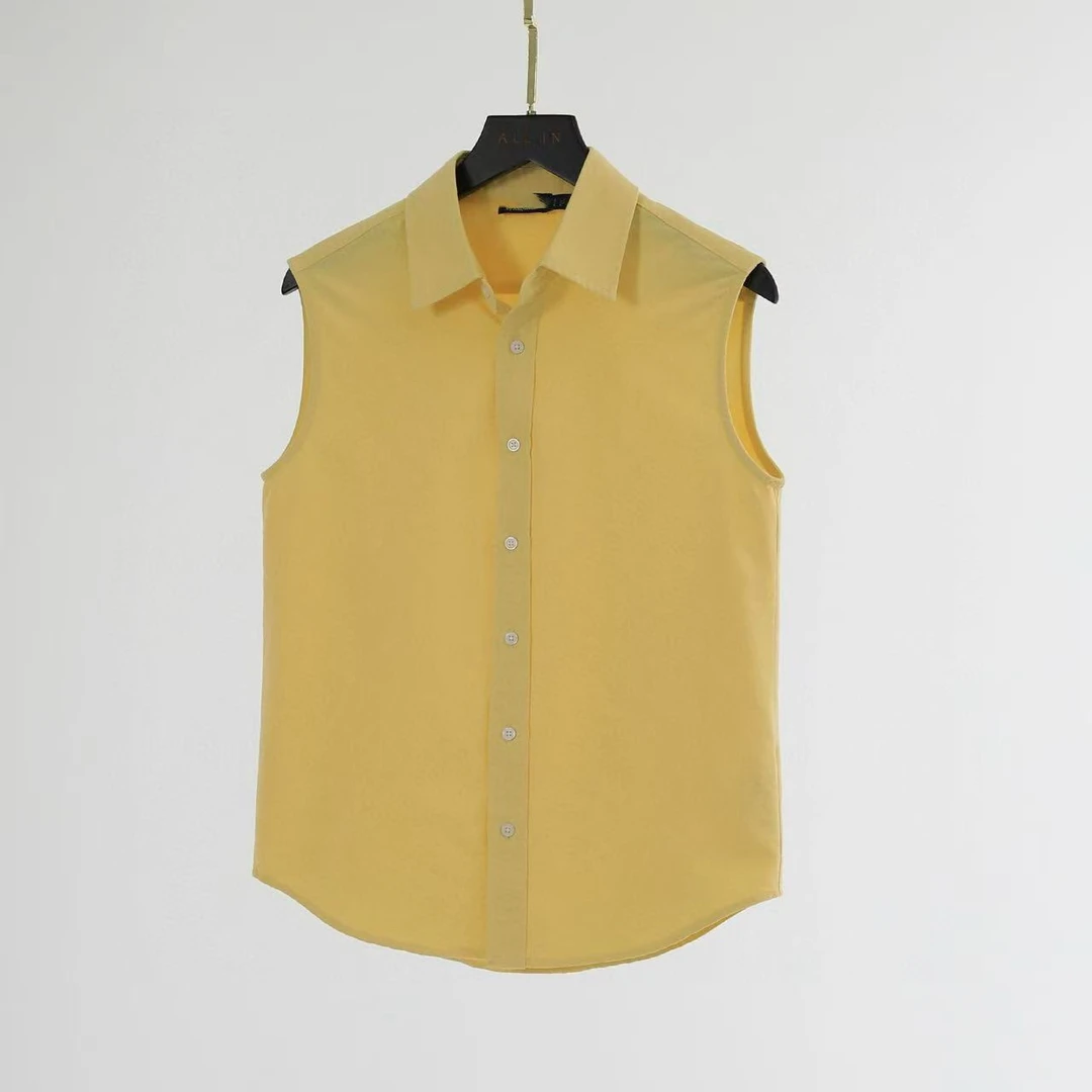 新款战马无袖衬衫衬衣上衣