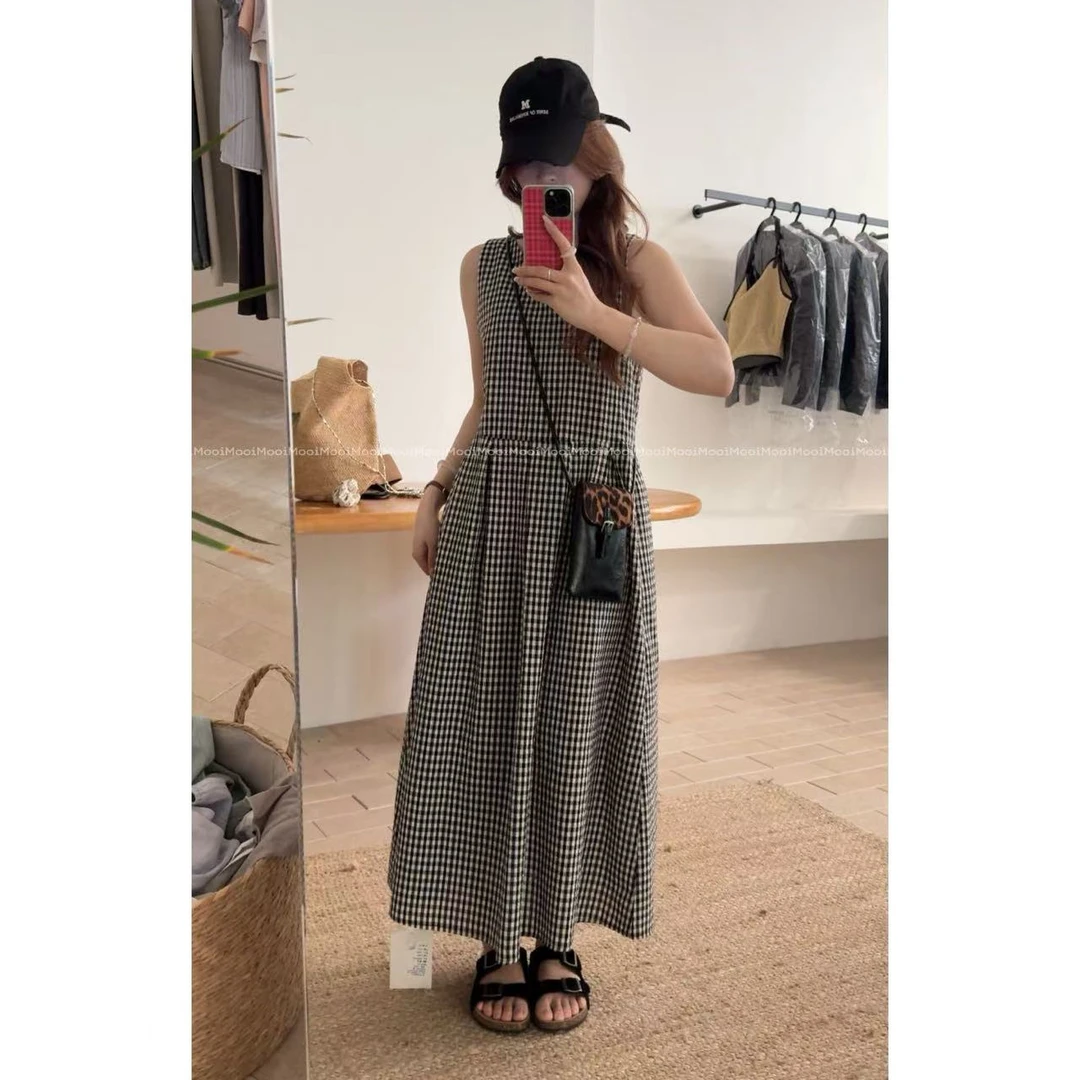 【mooi】'浪漫定格'春夏新款韩版ins风小众设计感连衣裙