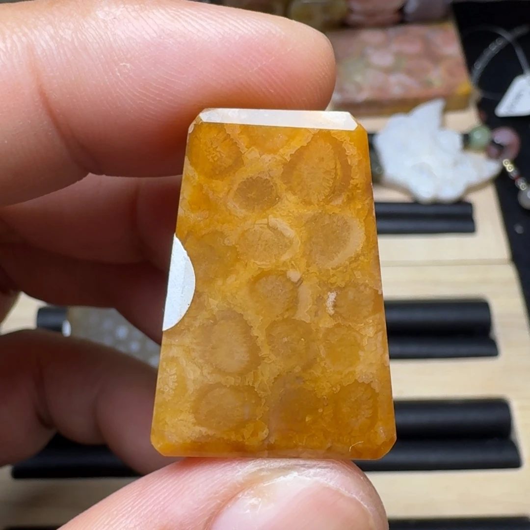 未镶嵌纯天然色有机玉石保真色硅化玉