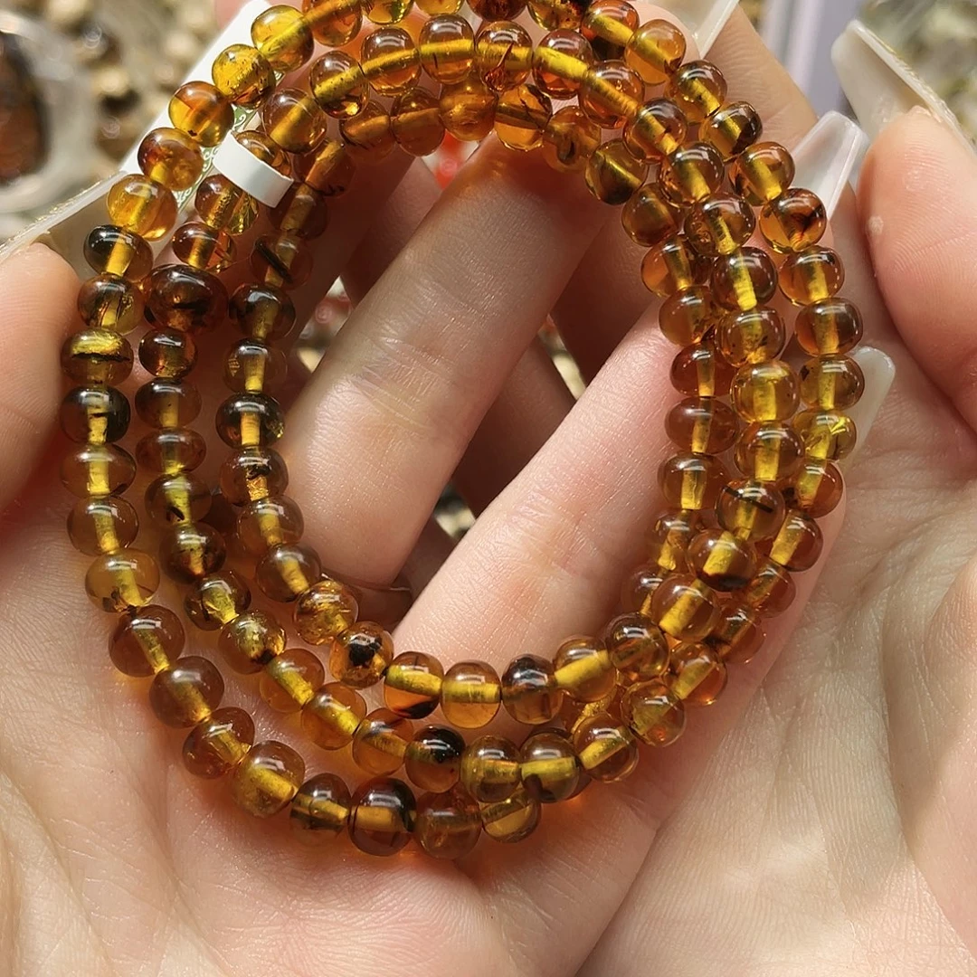 琥珀未镶嵌裸石抚顺琥珀6➕108金珀
